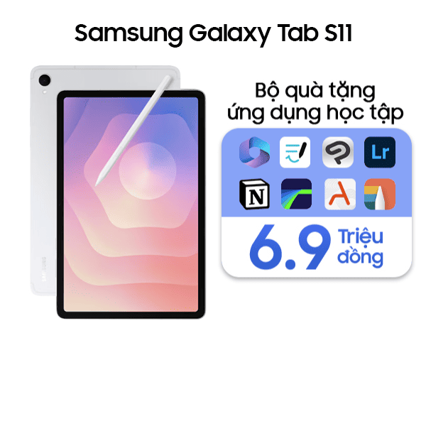 Samsung Galaxy Tab S11 5G 12GB/256GB Chính Hãng - Bạc