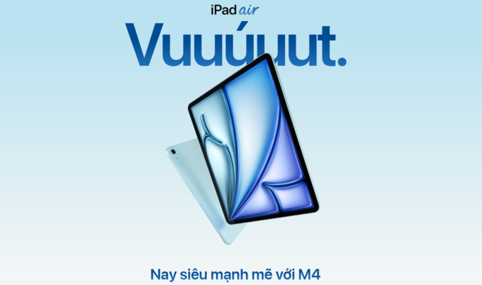 iPad Air M4 gi&aacute; bao nhi&ecirc;u?
