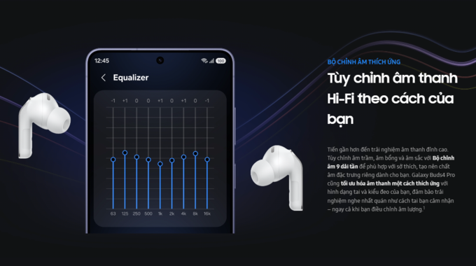 &acirc;m thanh tr&ecirc;n Galaxy Buds4 Pro
