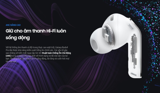 t&ugrave;y chỉnh &acirc;m thanh tr&ecirc;n Galaxy Buds4 Pro