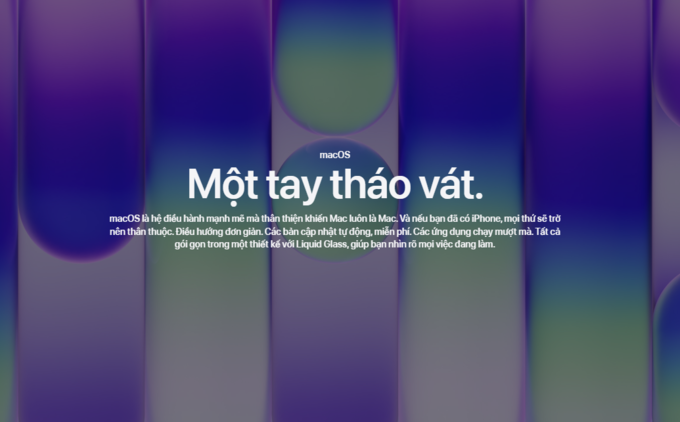 macOS trực quan và dễ sử dụng