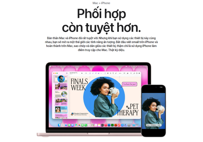 Kết nối liền mạch với iPhone