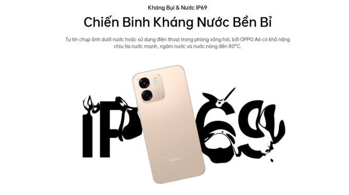 Chuẩn kh&aacute;ng bụi v&agrave; nước IP69