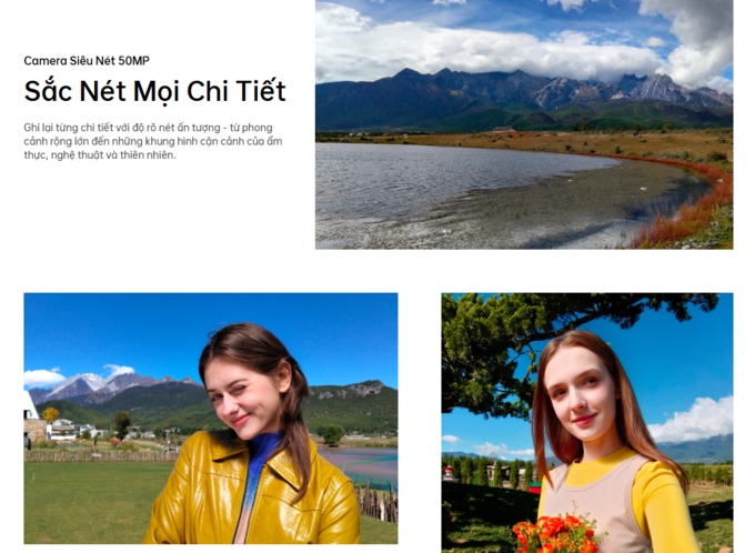 Camera AI 50MP sắc n&eacute;t