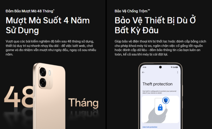 Đảm bảo mượt m&agrave; 48 th&aacute;ng