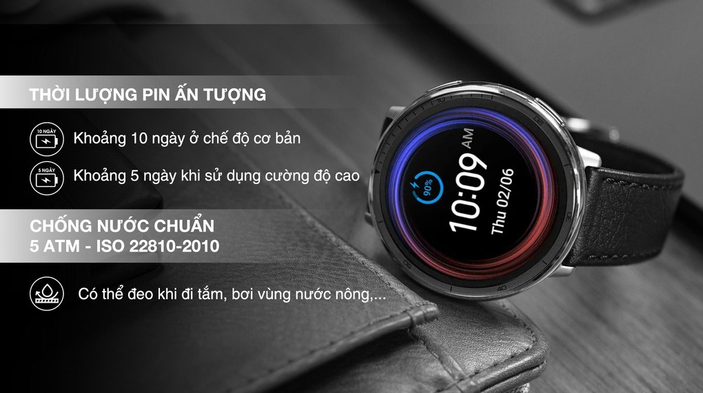 Thời lượng pin amazfit active 2 premium