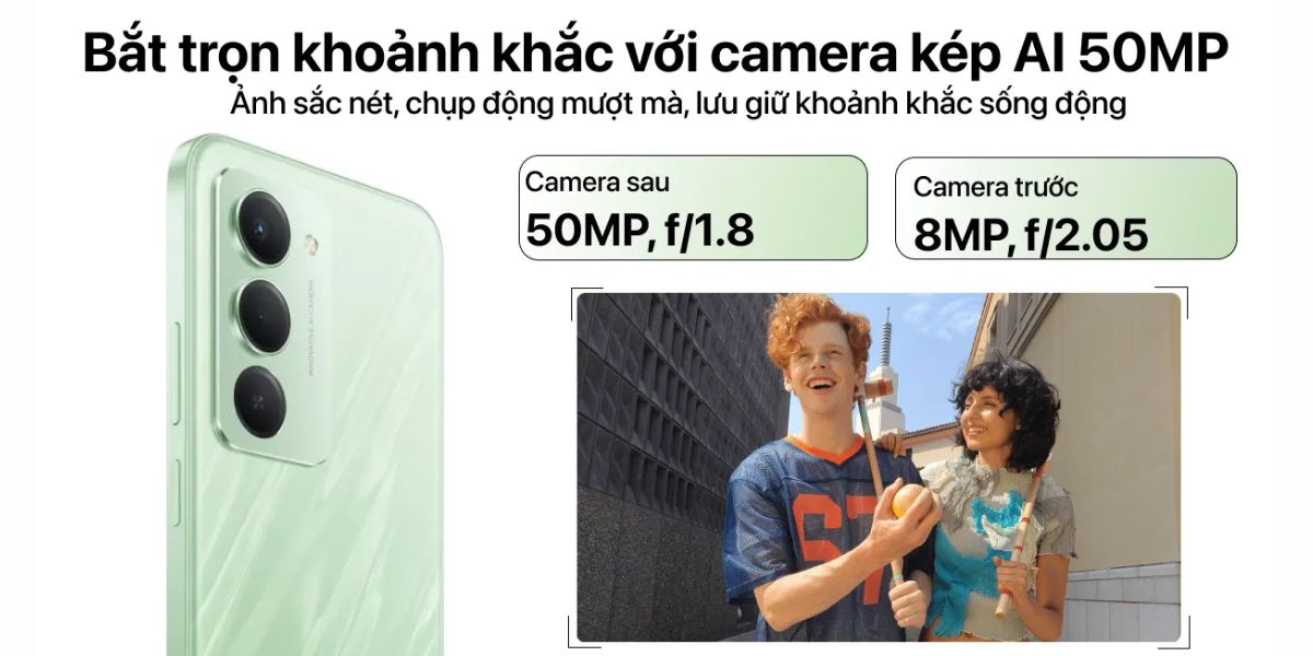 Camera kép AI 50MP
